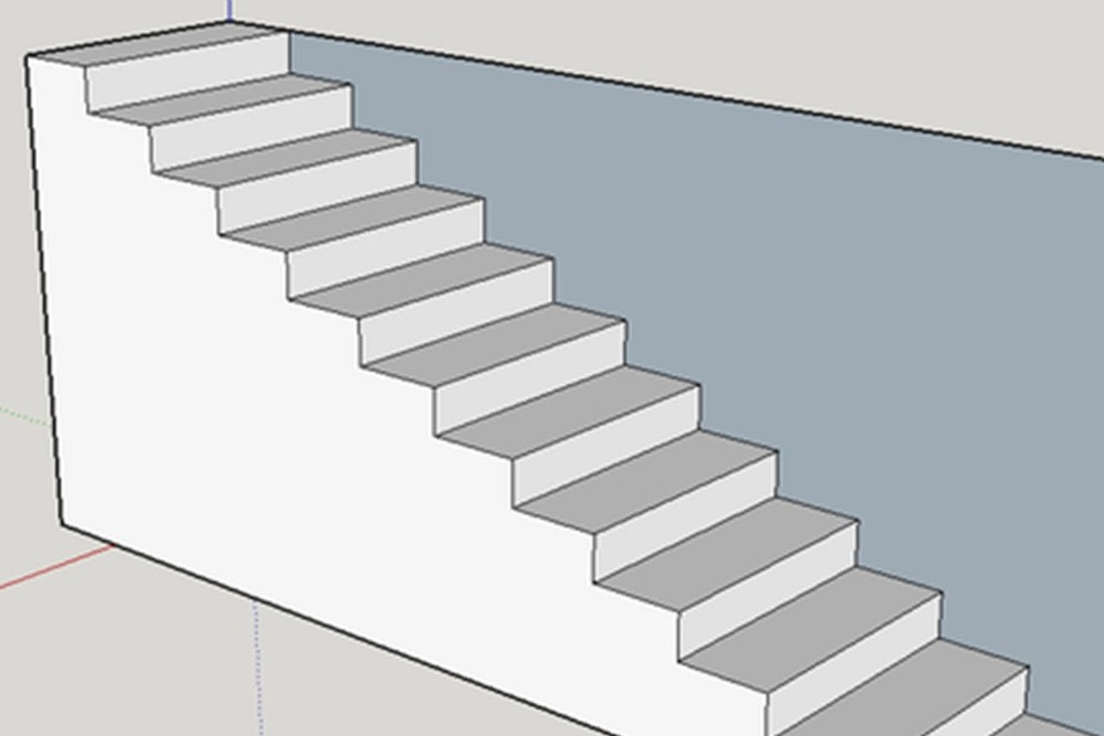 Иллюзия лестница белая или серая?