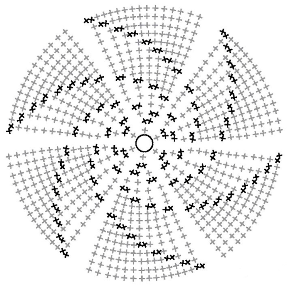 Схема как вязать идеальный круг столбиками без накида