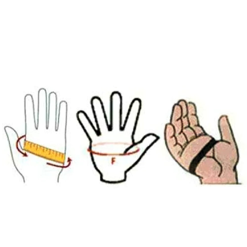Как замерить ладонь для определения размера перчаток